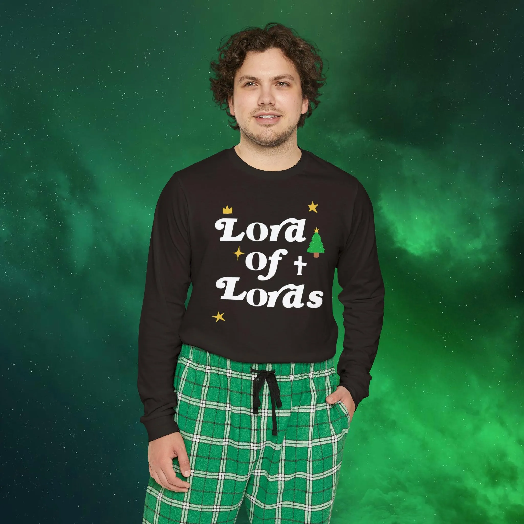 Men's Long Sleeve Lord of Lords Pajama Set