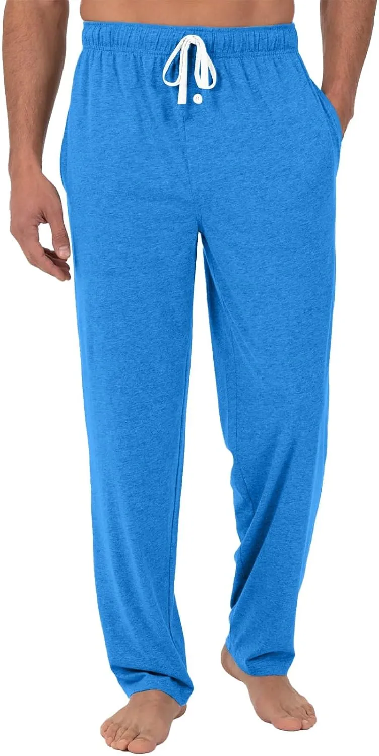 Men's Pajama Bottoms Cotton Comfy Drawstring Waist Sleep Lounge Pants with Pockets Loose Fit Pajama Pants
