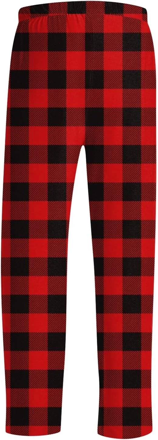 Mens Pajama Pants For Drawstring Lightweight Baggy Causal Straight Fit Hearts Print Sport Soft Sleep Lounge Pj Pants
