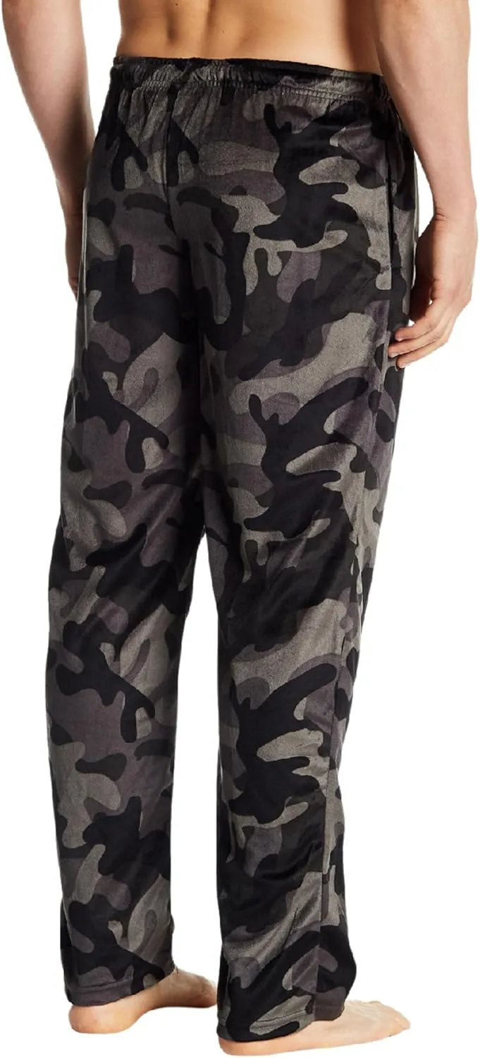 Men's Pajama Pants, Plaid Pajama Pants, Adjustable Elastic Waistband Sleep Lounge Pants for Men, Drawstring Pants