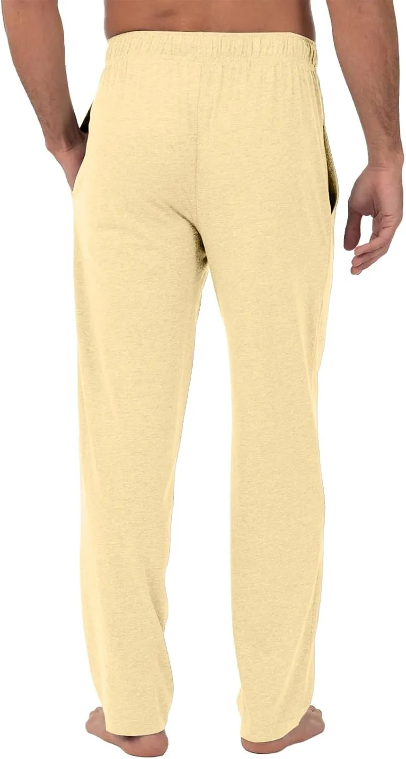 Mens Pajama Pants Soft Comfy Drawstring Waist Sleep Lounge Pants with Pockets Loose Cotton Pajama Bottoms Sleepwear
