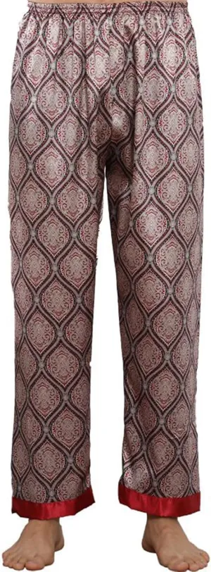Mens Pajama Pants, Soft Cotton Sleep Lounge Pants Solid Comfort Soft Sleep Pant with Pockets and Drawstring