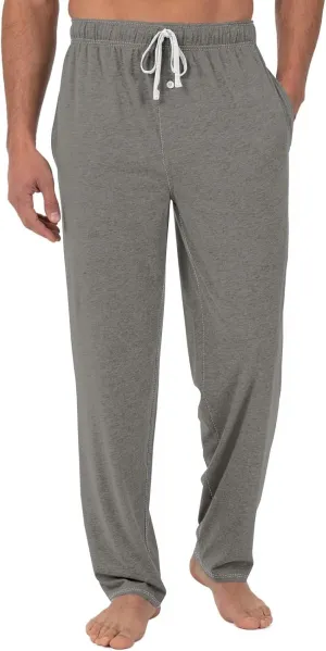 Mens Pajama Pants, Soft Cotton Sleep Lounge Pants Solid Plaid Comfort Soft Sleep Pant with Pockets and Drawstring