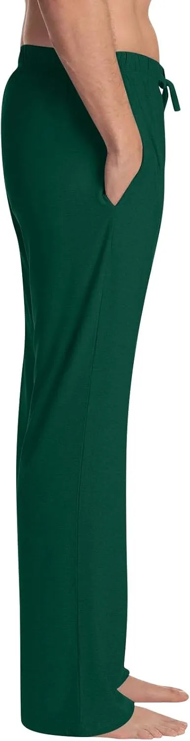 Mens Pajama Pants Soft Lightweight Drawstring Pajama Bottoms with Pockets Holiday Sleep Lounge Pants for Men