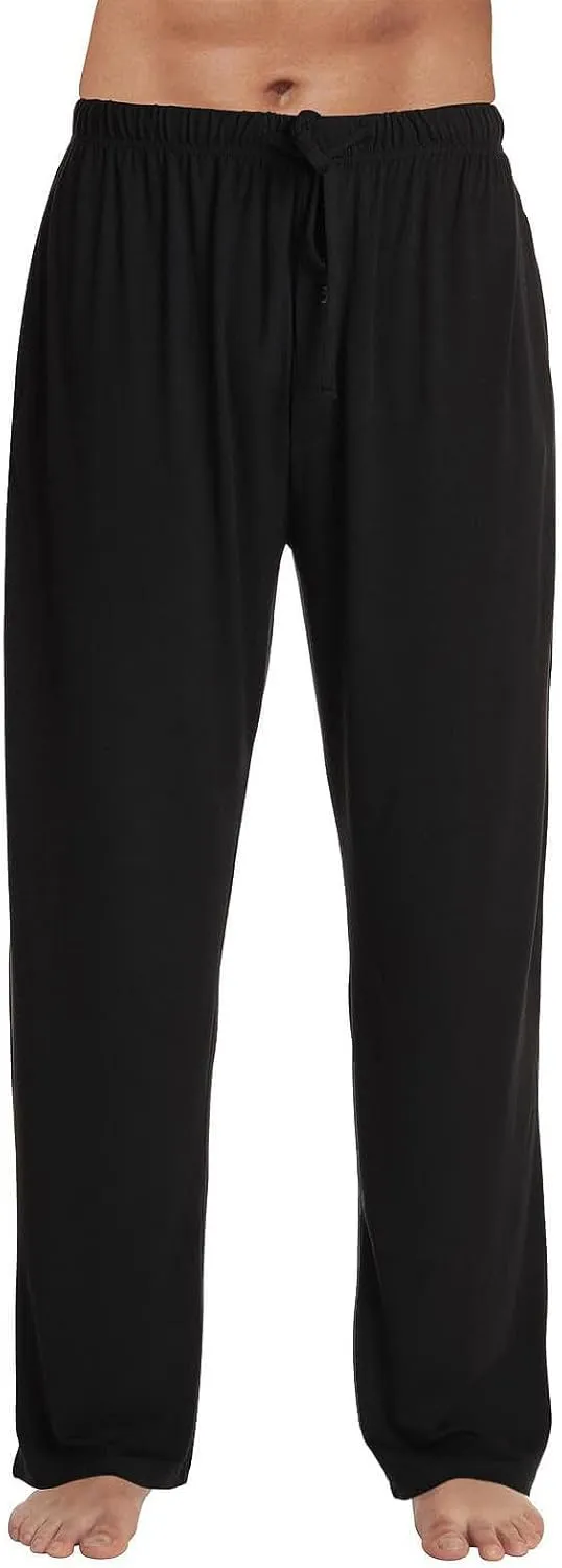 Mens Pajama Pants Soft Lightweight Drawstring Pajama Bottoms with Pockets Holiday Sleep Lounge Pants for Men