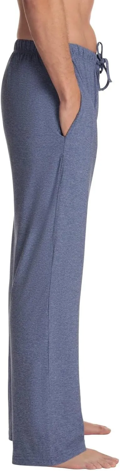Mens Pajama Pants Soft Lightweight Drawstring Pajama Bottoms with Pockets Sleep Lounge Pants for Men