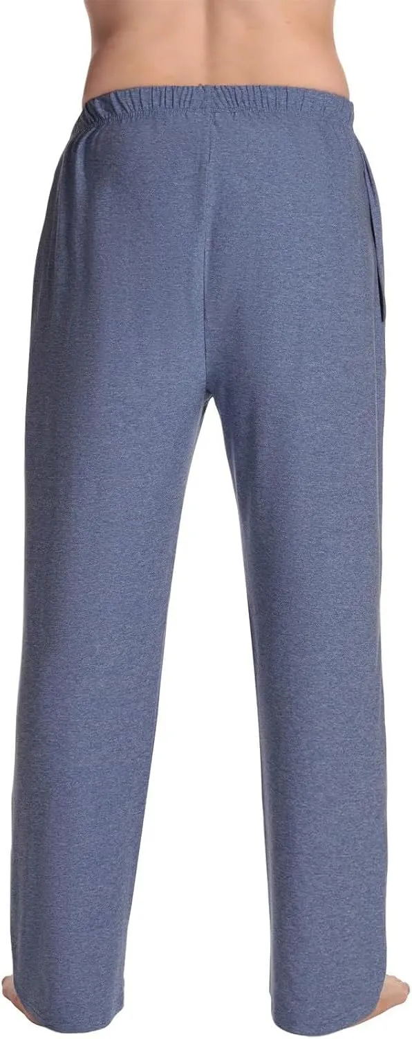 Mens Pajama Pants Soft Lightweight Drawstring Pajama Bottoms with Pockets Sleep Lounge Pants for Men