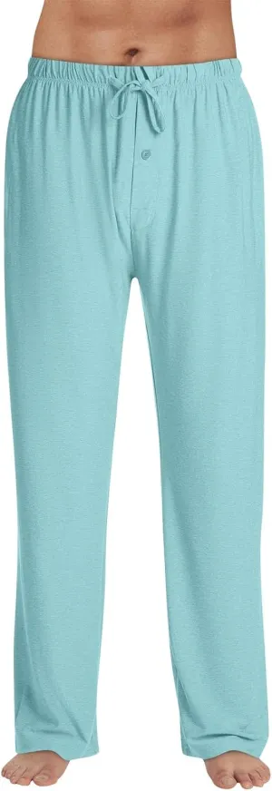 Mens Pajama Pants Soft Lightweight Drawstring Pajama Bottoms with Pockets Sleep Lounge Pants for Men