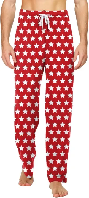 Mens Plaid Pajama Pants For Fashion Causal Lightweight Baggy Straight Fit Soft Drawstring Pj Bottoms With Pockets