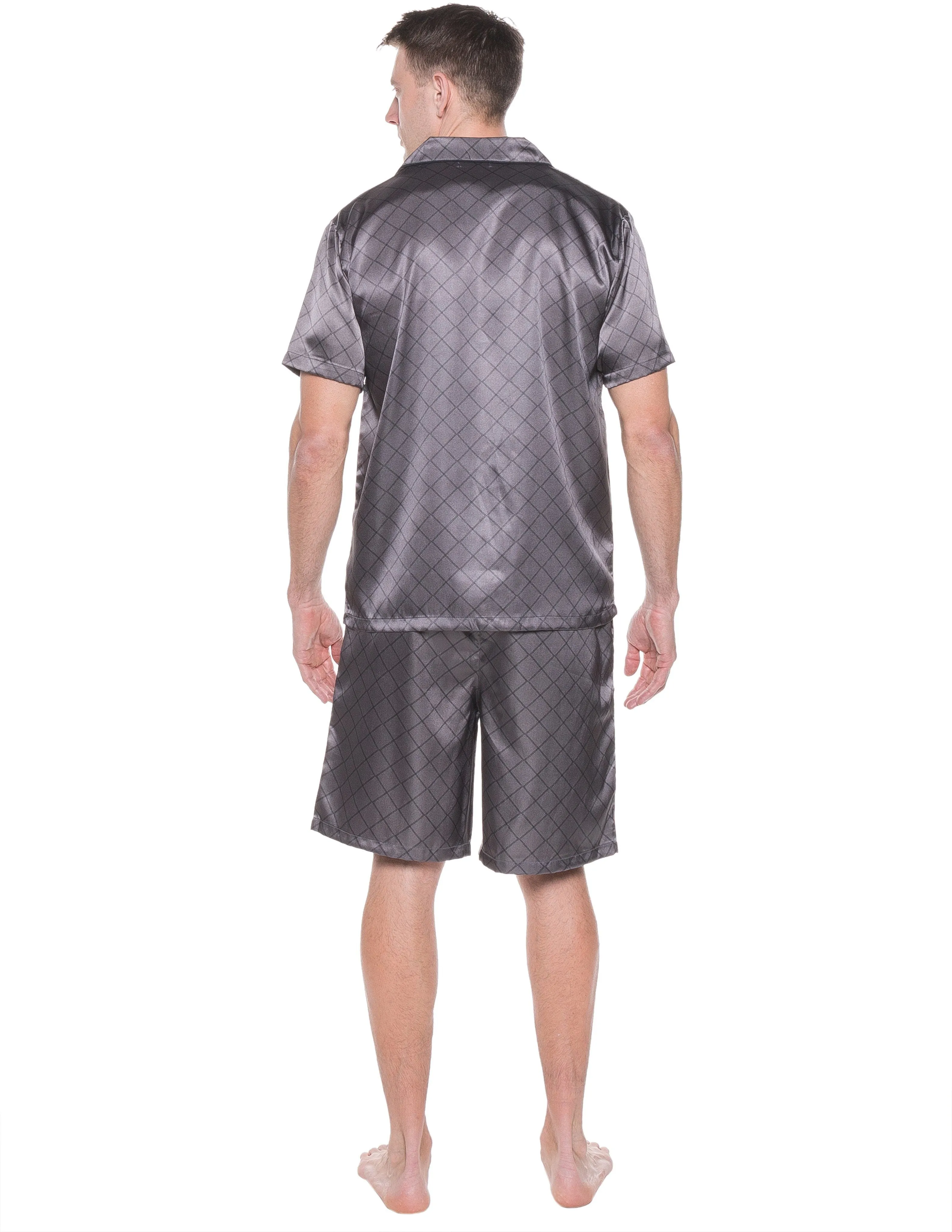 Mens Satin Short Sleepwear/Pajama Set