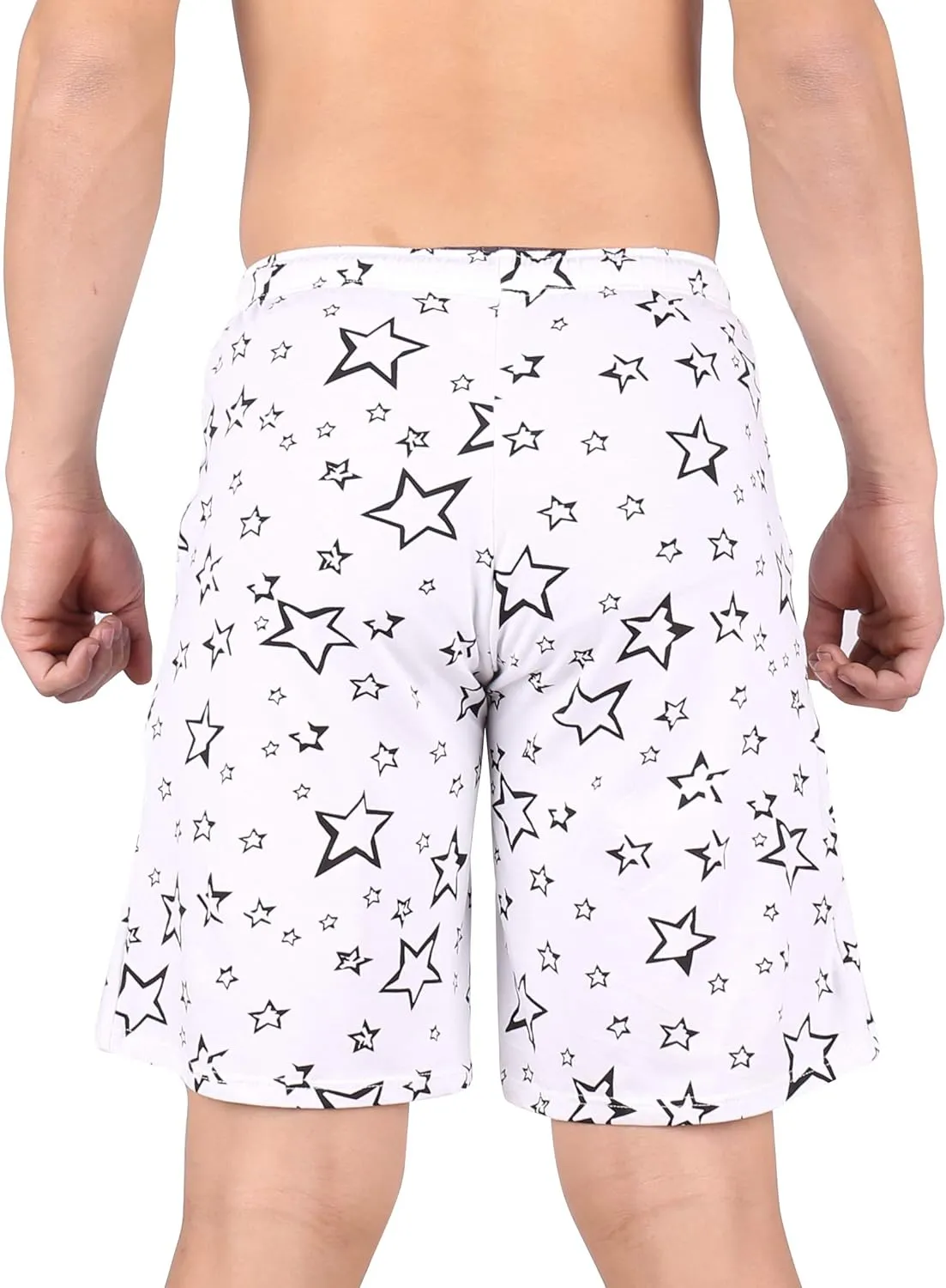 Mens Sleep Shorts Cotton Pajama Shorts Sleepwear Lounge Shorts with Pockets for Summer