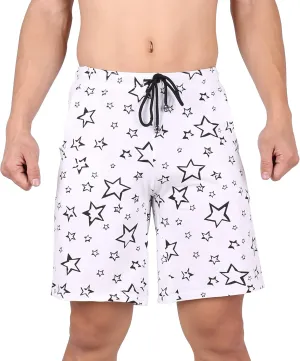 Mens Sleep Shorts Cotton Pajama Shorts Sleepwear Lounge Shorts with Pockets for Summer
