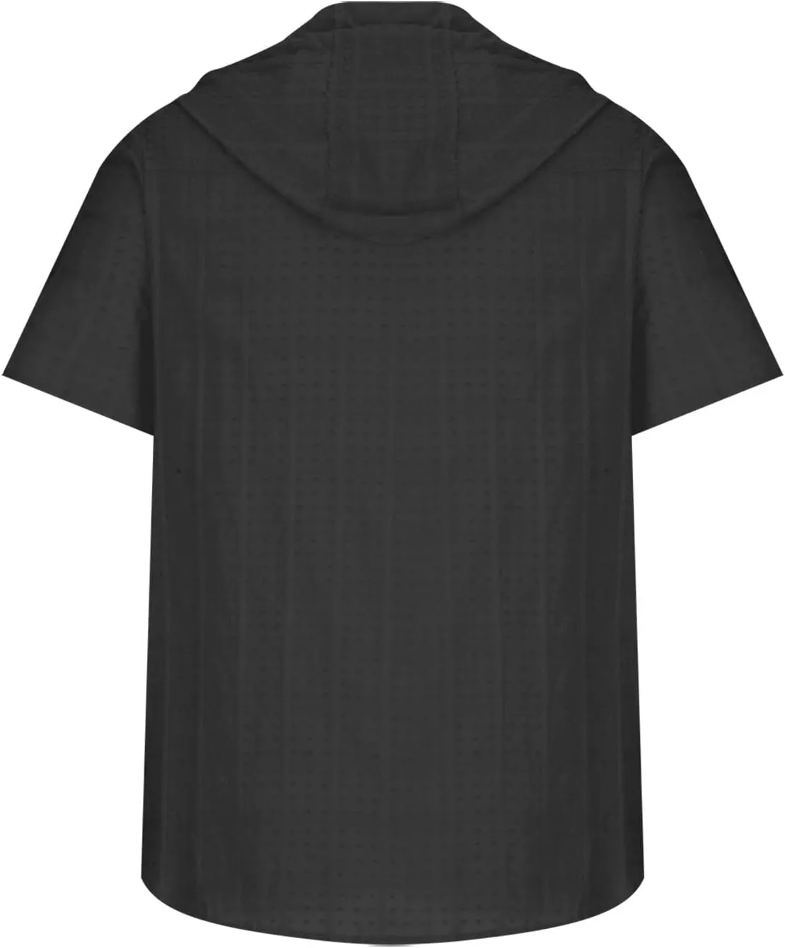 Men's Slim Fit Short Sleeve Hoodies Summer Full Zip Swiss Dot Drawstring Hooded Cardigan Tops Casual Beach T Shirts