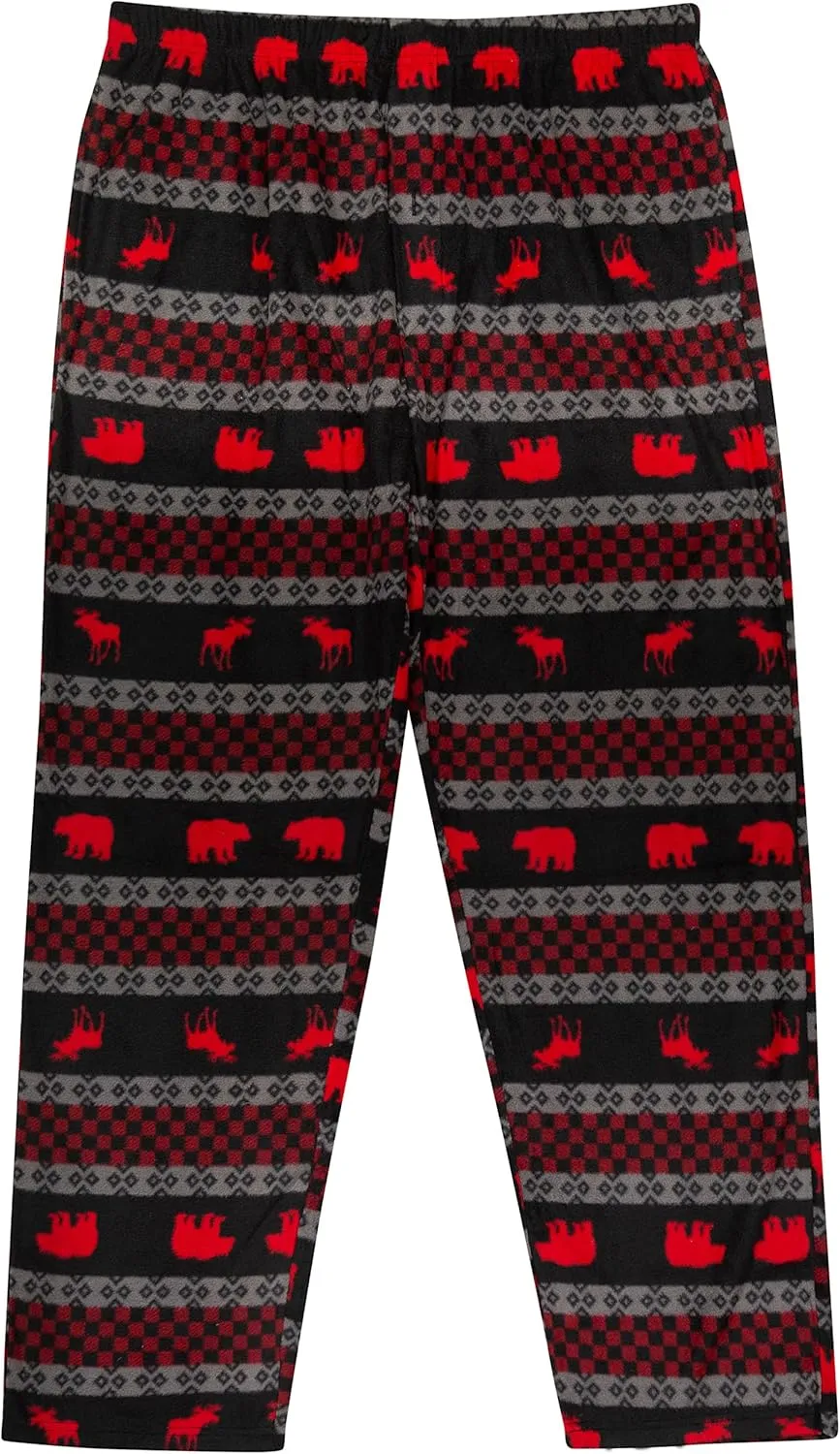 Mens Soft Pajama Pants With Pockets,Outdoorwear Lounge Bottom - Small - 5XL