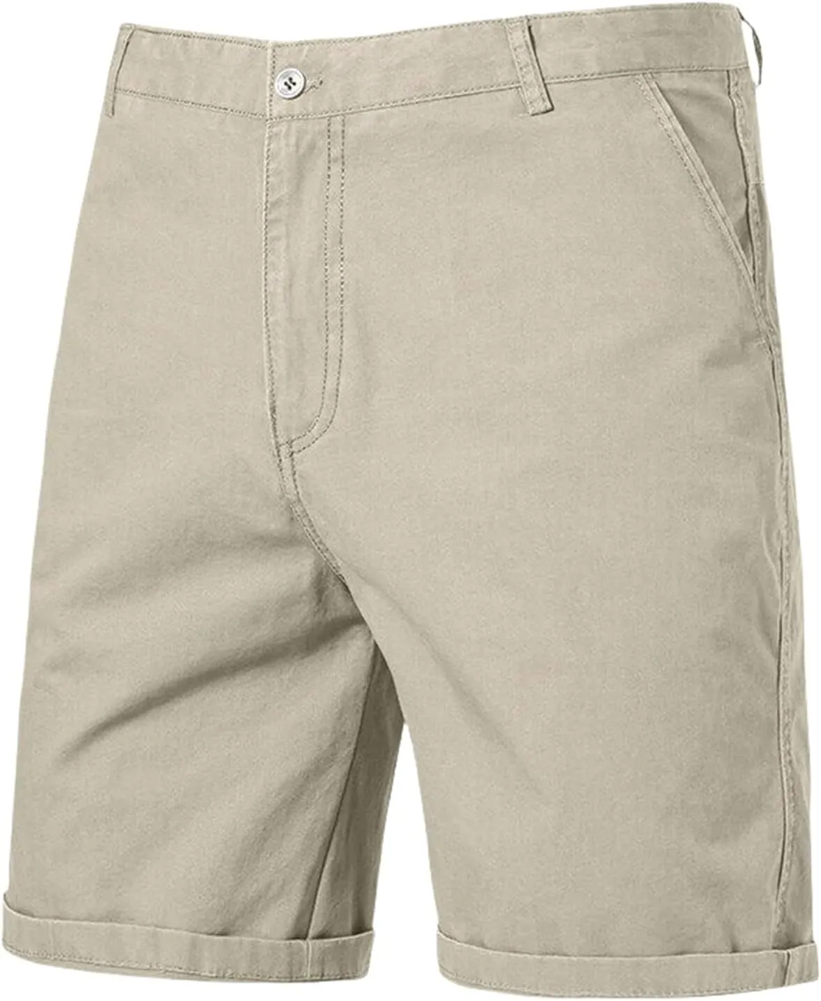 Men's Stretch Chino Short Performance Relaxed Fit Cargo Shorts Summer Lightweight Outdoor Hiking Short with Pocket