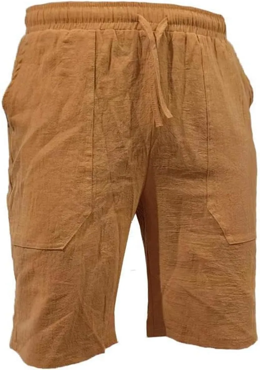 Mens Summer Cotton Linen Shorts Shorts Beach Shorts Casual Cotton Linen Shorts Mens Summer Cotton Linen Shorts