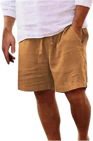 Mens Summer Cotton Linen Shorts Shorts Beach Shorts Casual Cotton Linen Shorts Mens Summer Cotton Linen Shorts