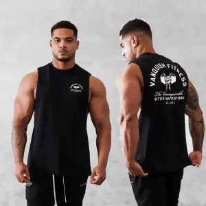 Men's Summer Fitness Vest-Pure Cotton Sleeveless T Shirt