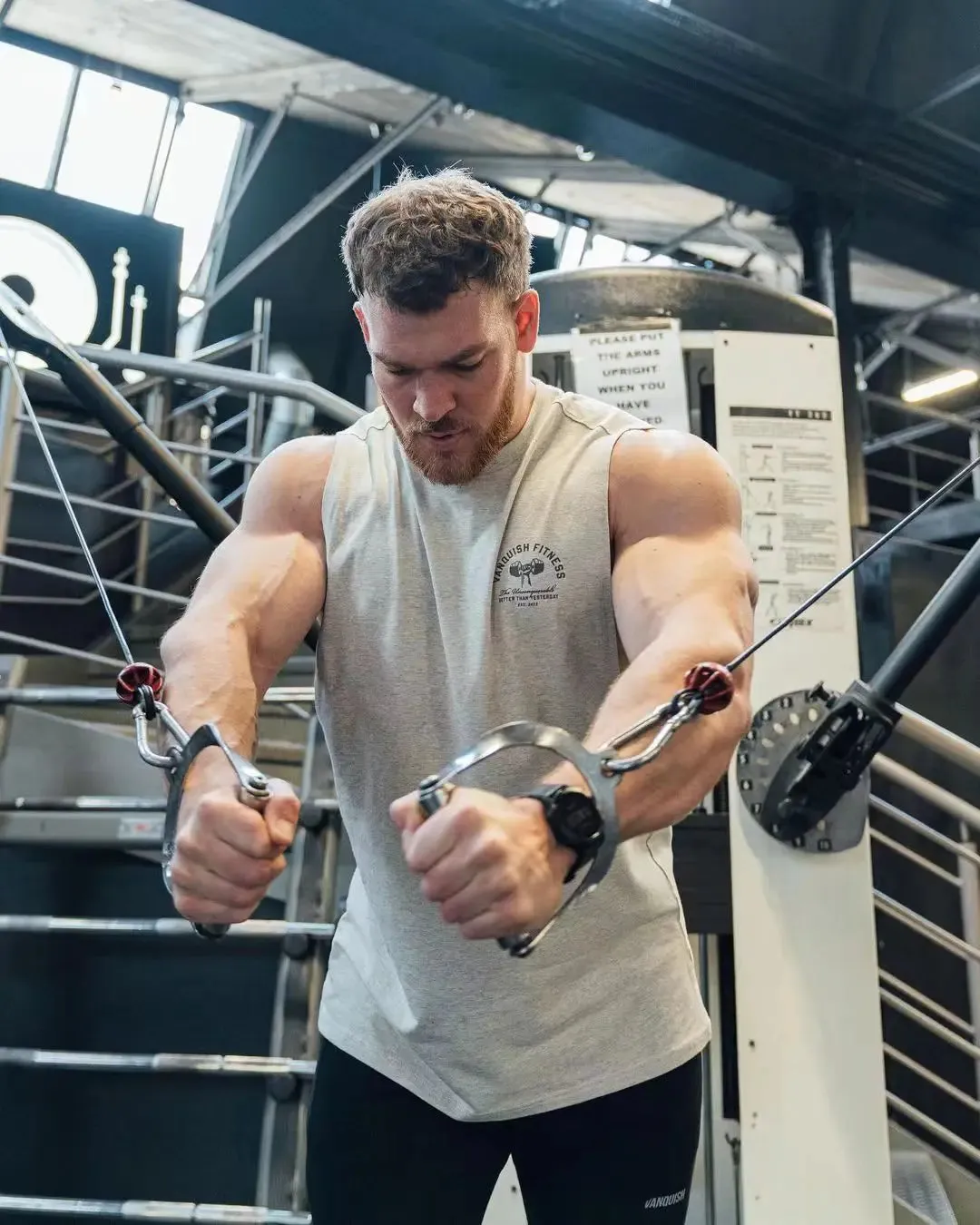 Men's Summer Fitness Vest-Pure Cotton Sleeveless T Shirt