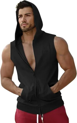 Mens V Neck Sweater Vest Sleeveless Slim Fit Knitted Pullover Sweater Casual Zip Up Business Comfy Tops Summer Shirts