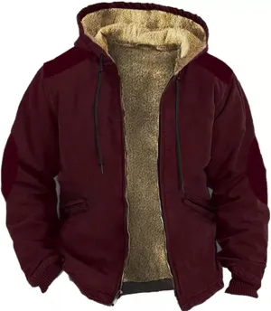 Mens Winter Coat Fleece Lined Parka Jacket Waterproof Puffer Jackets Fashion Bombed Jacket With Lapel Thickened Coat