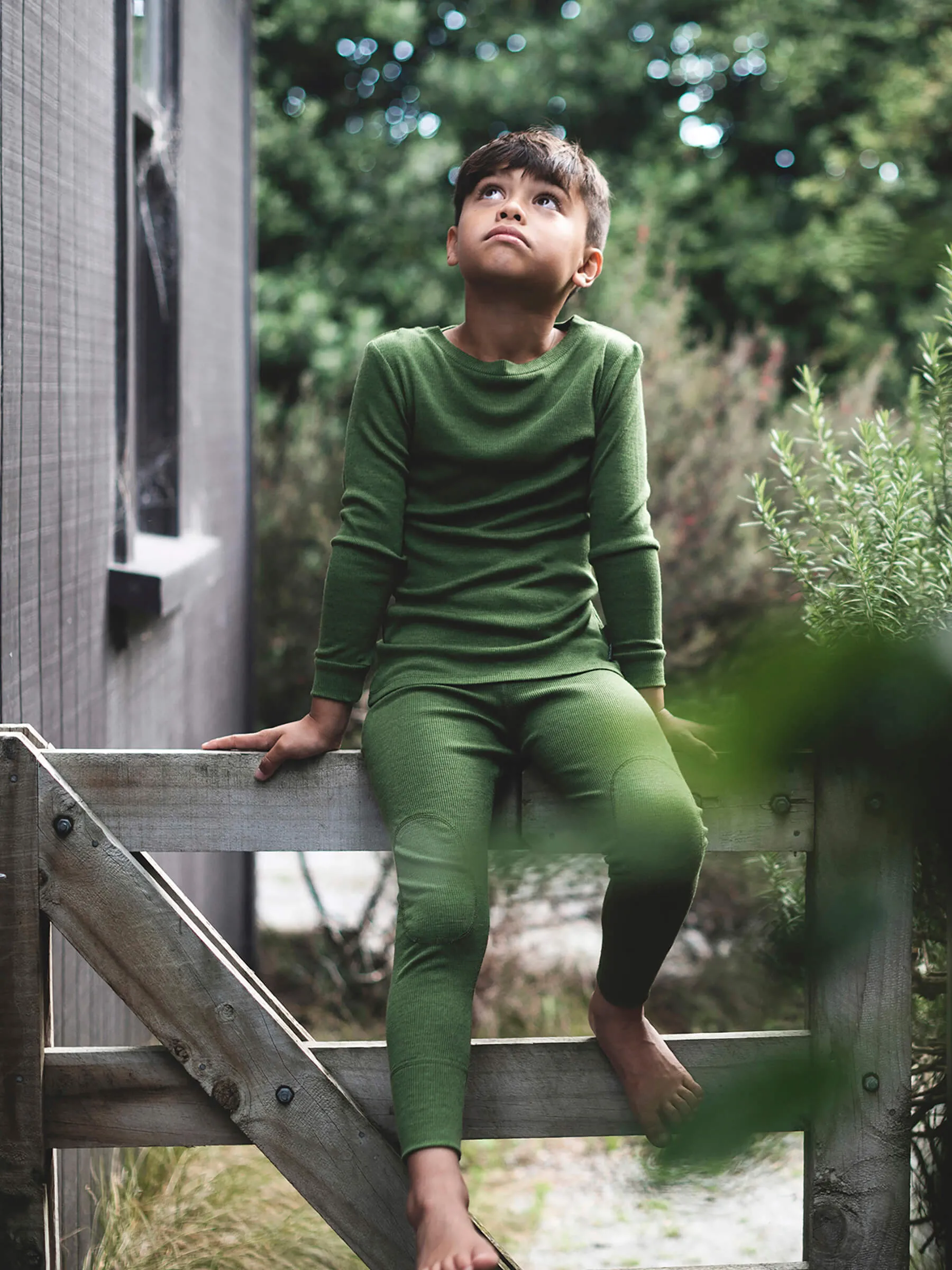 MerinoSilk Leggings Dill