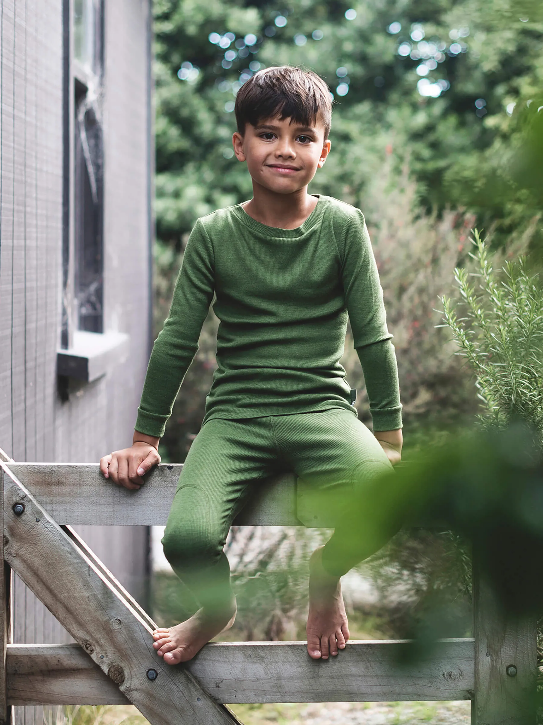 MerinoSilk Leggings Dill