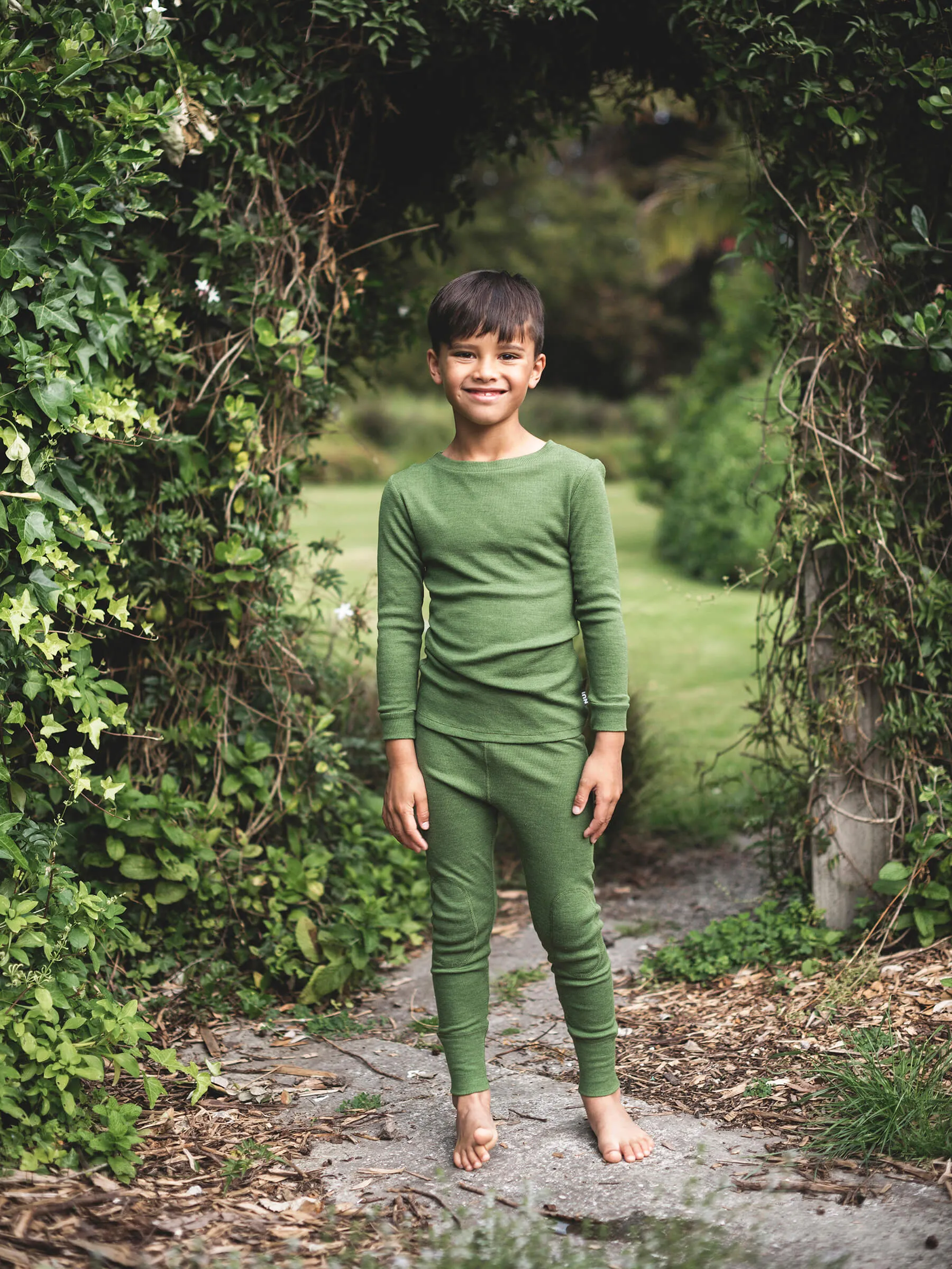 MerinoSilk Leggings Dill