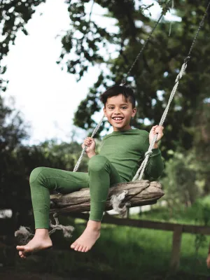 MerinoSilk Leggings Dill