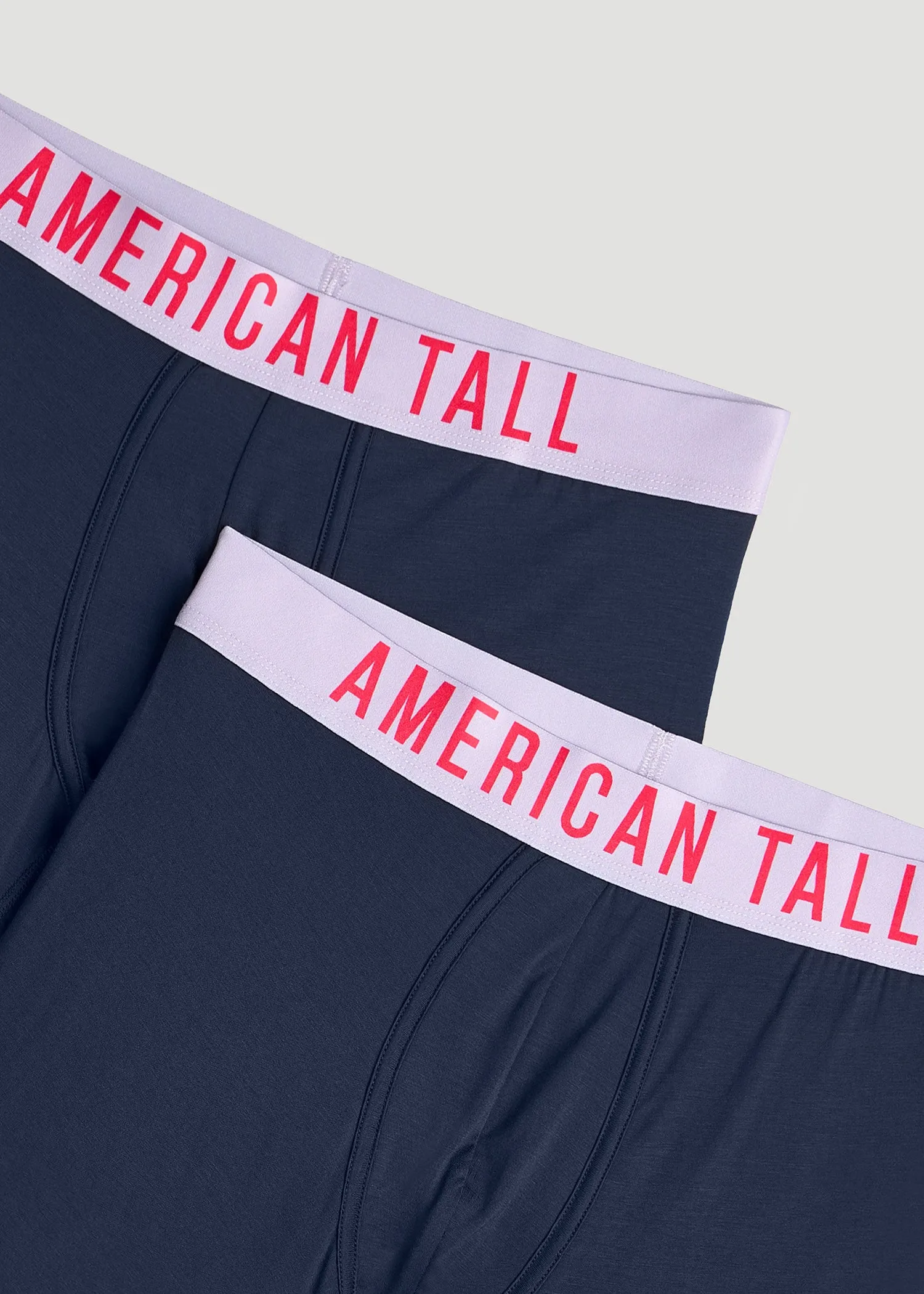 Micro Modal Tall Men's Boxer Briefs in Navy (2-Pack)