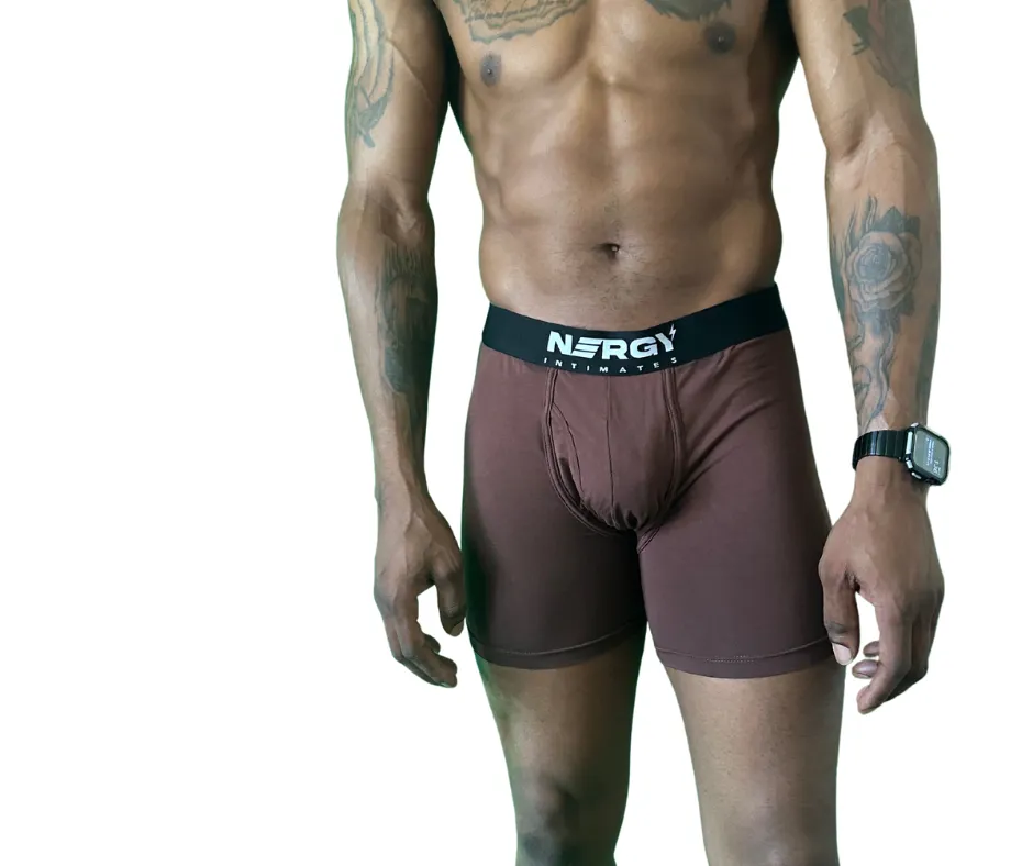 Mid Boxer Briefs Dark Brown