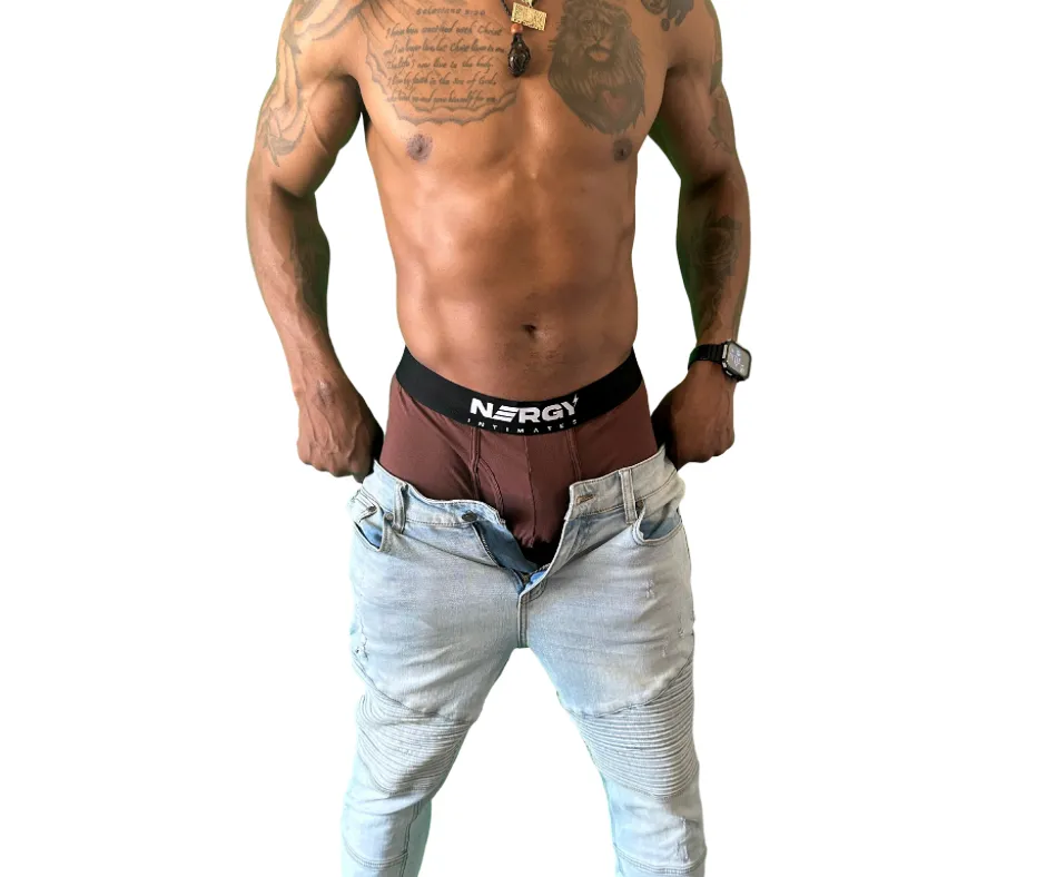 Mid Boxer Briefs Dark Brown