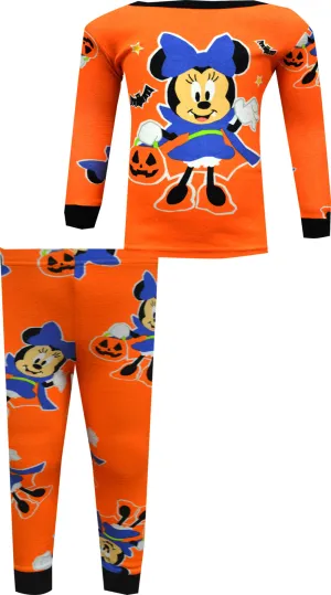 Minnie Mouse Vampire Minnie Halloween Cotton Toddler Pajamas