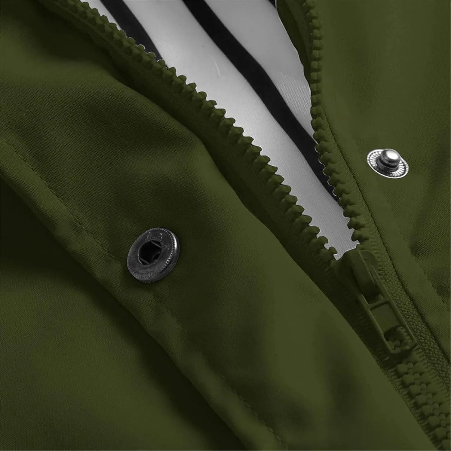 Mmoneyake Raincoat for Women Lightweight Waterproof Rain Jackets Outdoor Travel Hiking Windbreaker Long Hooded Trench Coats