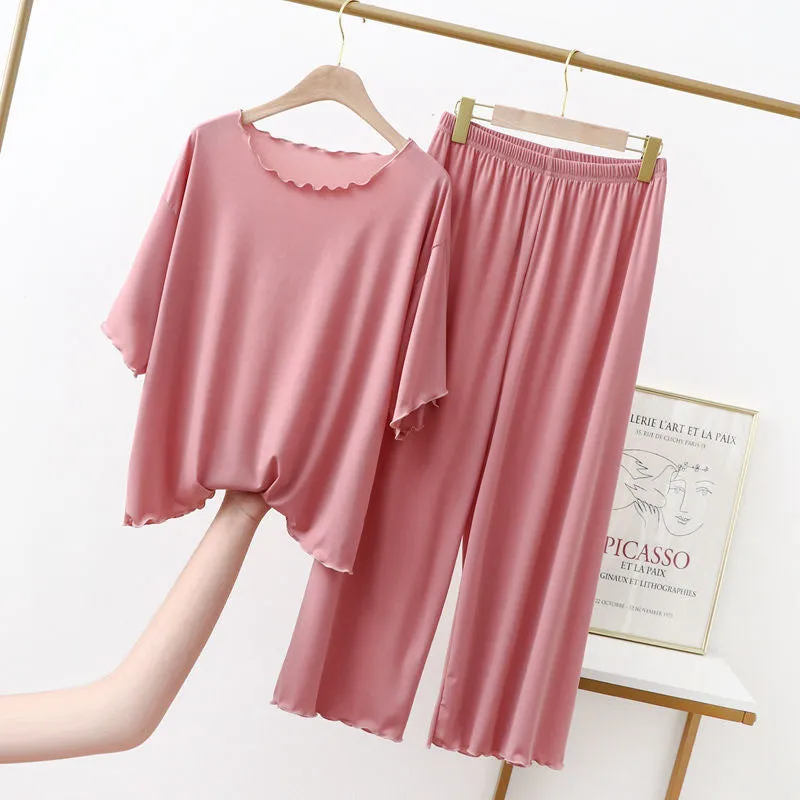 Modal Short Sleeve & Trouser Pajamas