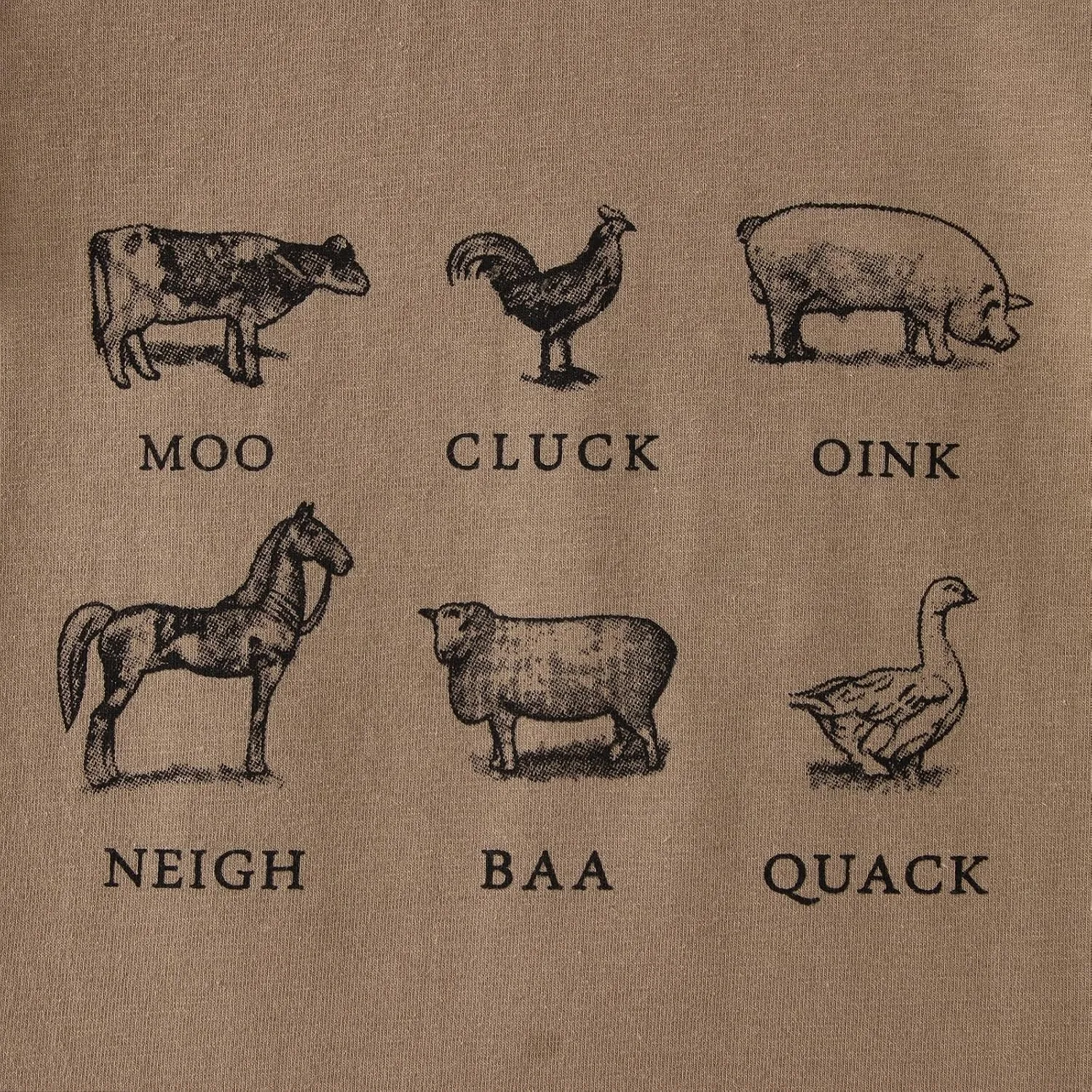 MODNTOGA Baby Boy Farm Shirt Short Sleeve Animals Graphic T-Shirt Kids Boy Cow Tops Toddler Funny Letter Print Tees