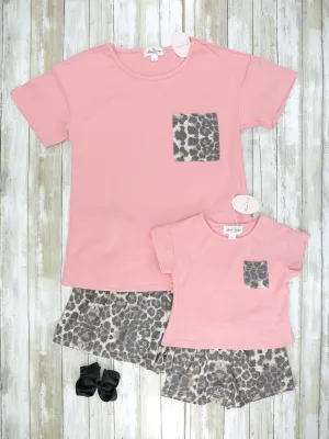 Mom & Me Pink Leopard Loungewear Set