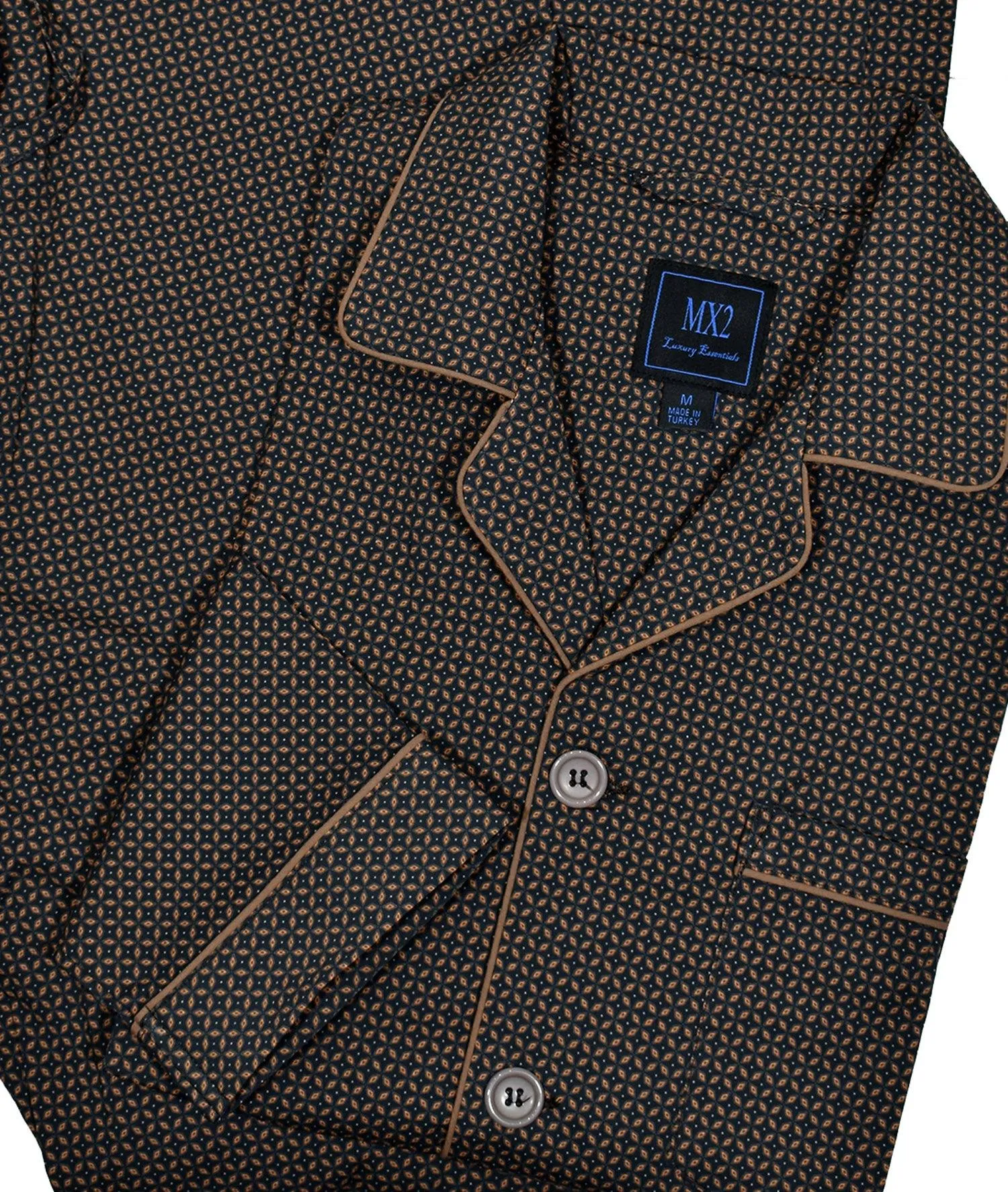 MP001 Tan Medallion Pajama