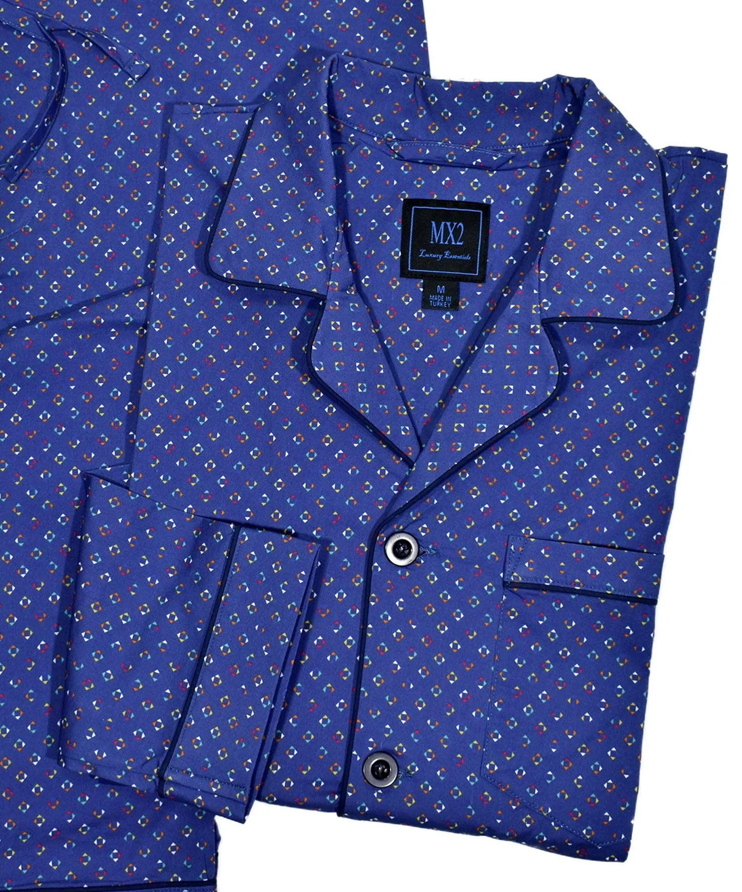 MP005 Navy Multi Neat Pajama