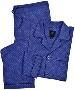 MP005 Navy Multi Neat Pajama