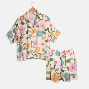 Multi Bloom Short Pyjama Set