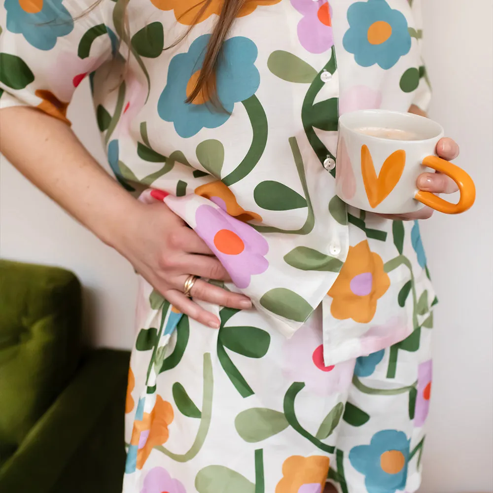Multi Bloom Short Pyjama Set