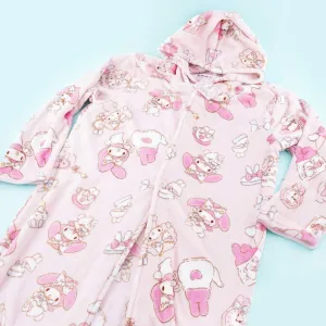 My Melody & My Sweet Piano Tea Time Hoodie Robe