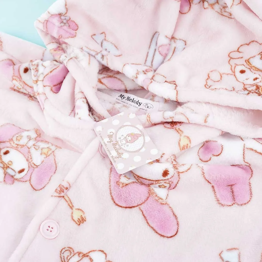 My Melody & My Sweet Piano Tea Time Hoodie Robe