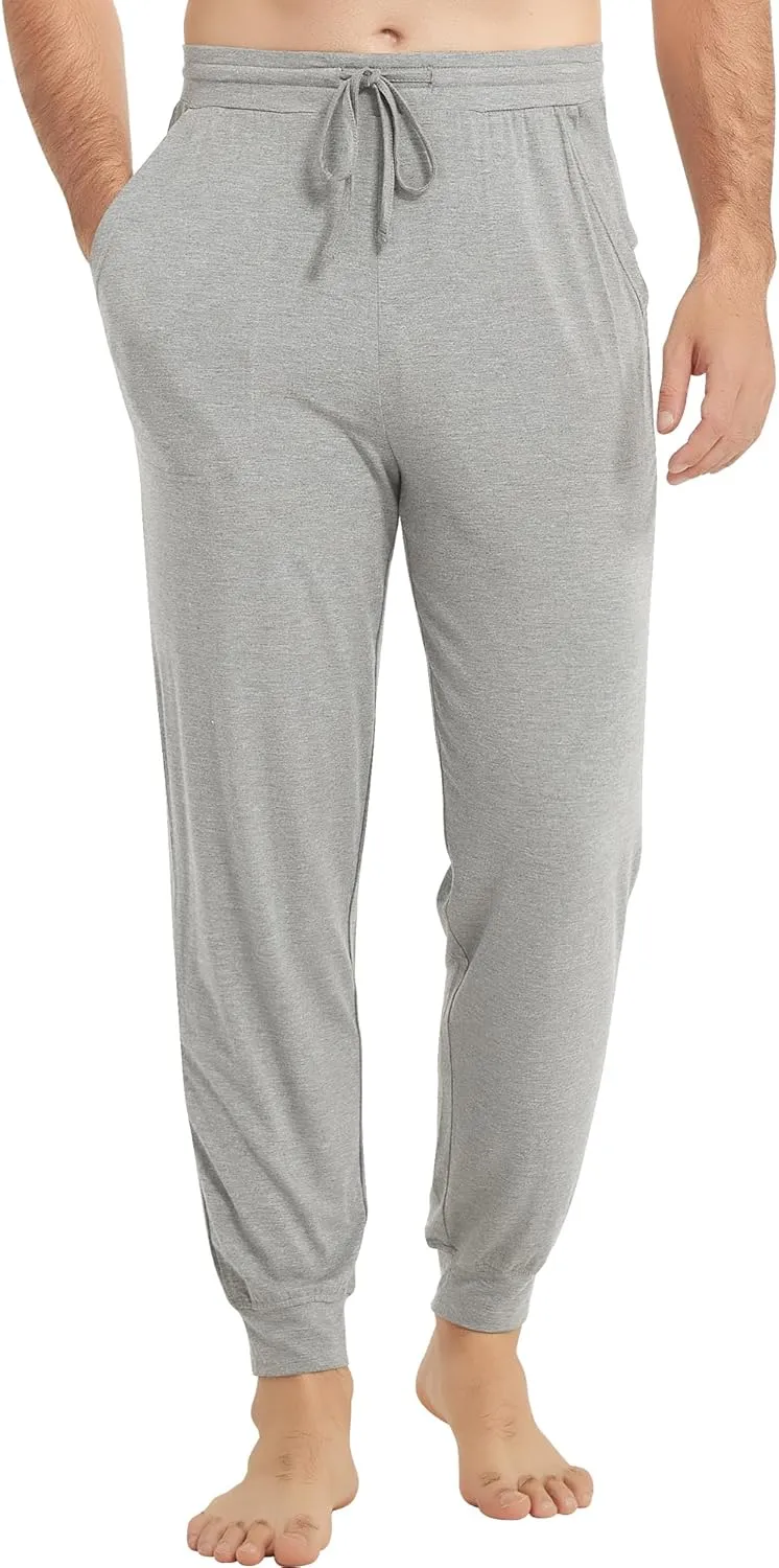 NACHILA Men's Pajamas Pants-Viscose Made from Bamboo, Soft Jogger Pants Comfy Sleep Pants Cool Pjs Bottoms with Pockets