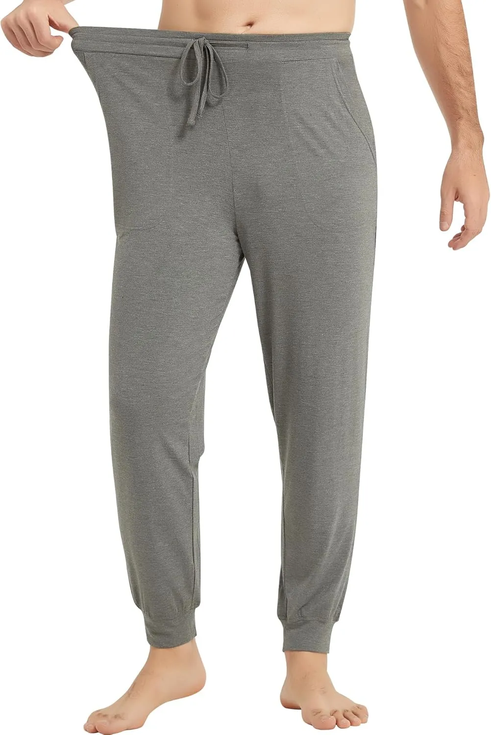 NACHILA Men's Pajamas Pants-Viscose Made from Bamboo, Soft Jogger Pants Comfy Sleep Pants Cool Pjs Bottoms with Pockets
