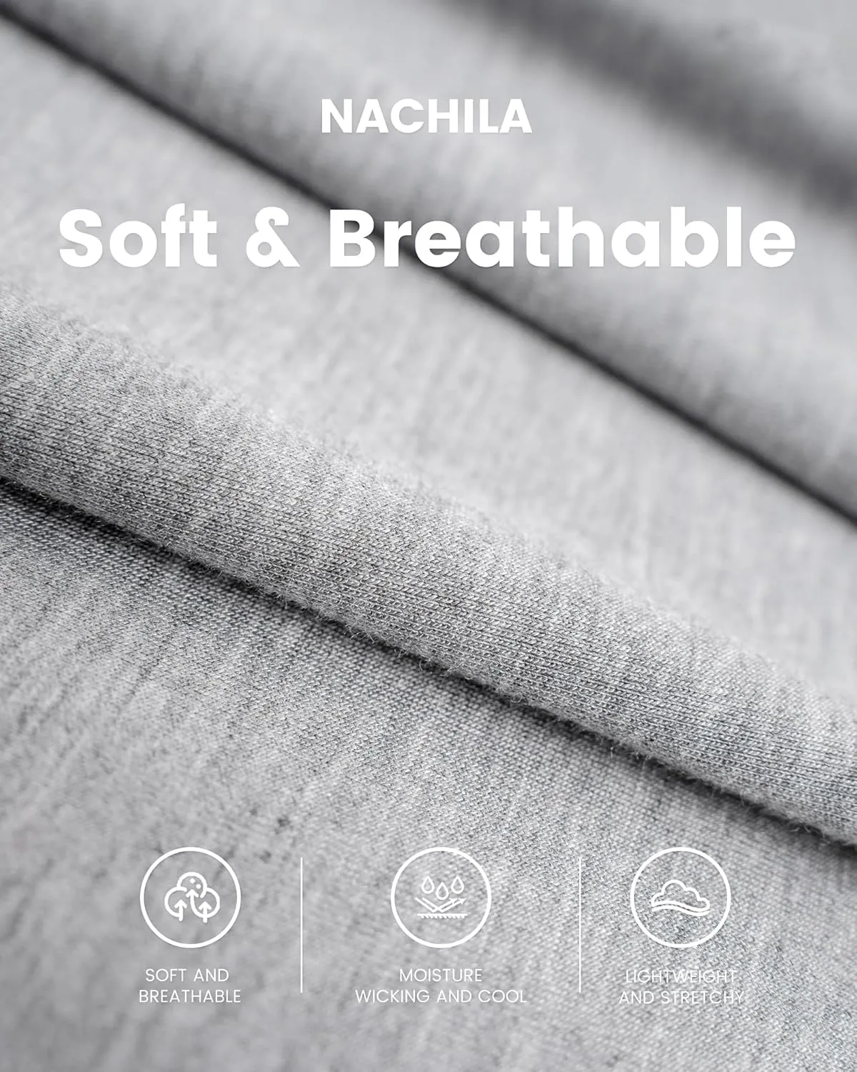 NACHILA Men's Pajamas Pants-Viscose Made from Bamboo, Soft Jogger Pants Comfy Sleep Pants Cool Pjs Bottoms with Pockets