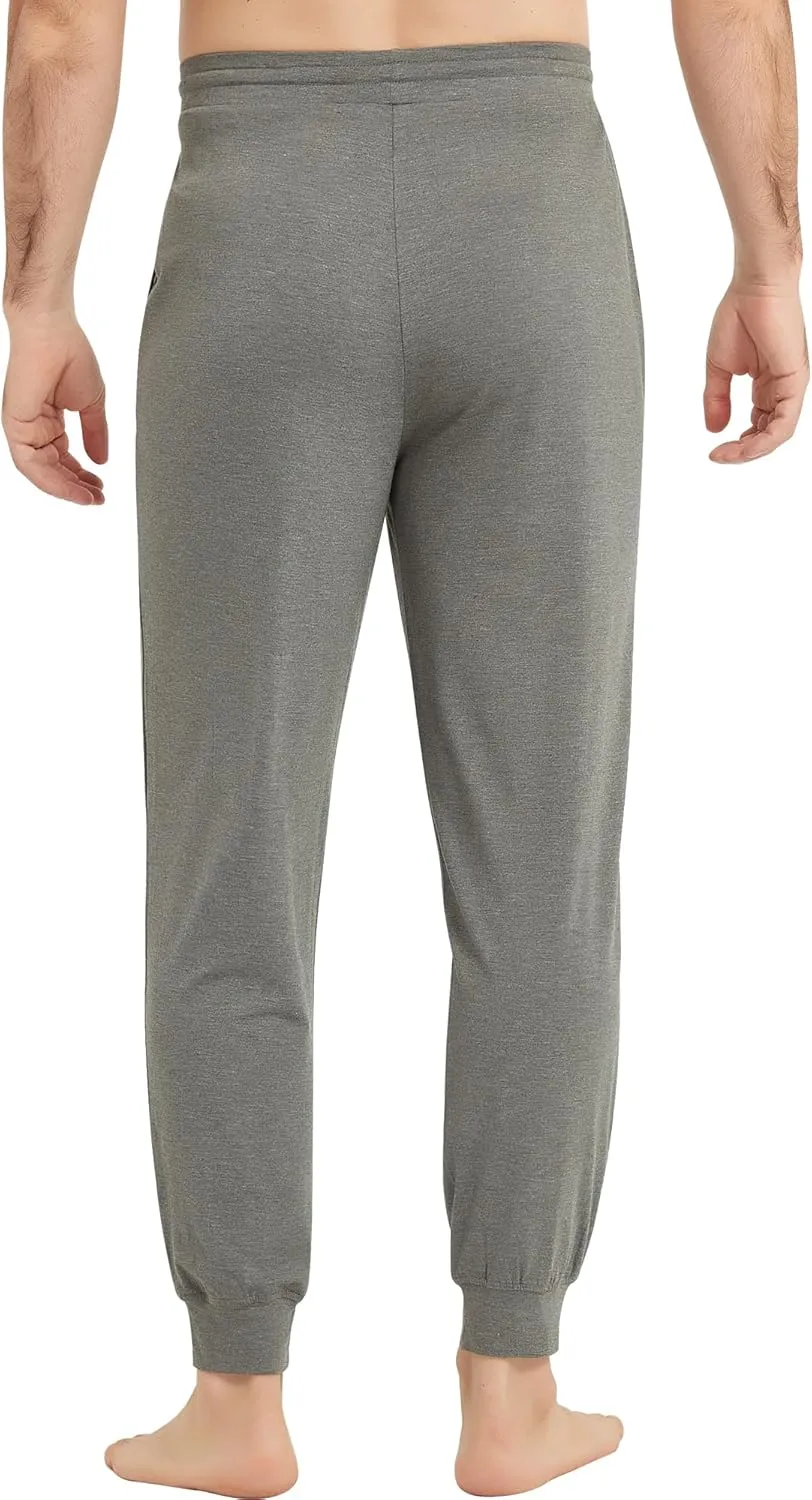 NACHILA Men's Pajamas Pants-Viscose Made from Bamboo, Soft Jogger Pants Comfy Sleep Pants Cool Pjs Bottoms with Pockets
