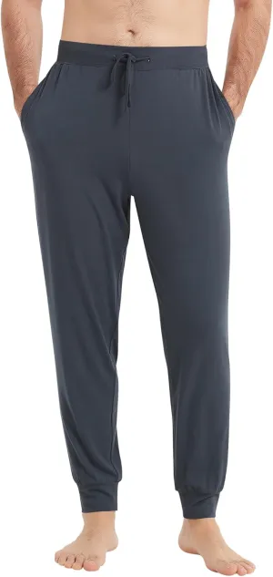 NACHILA Men's Pajamas Pants-Viscose Made from Bamboo, Soft Jogger Pants Comfy Sleep Pants Cool Pjs Bottoms with Pockets