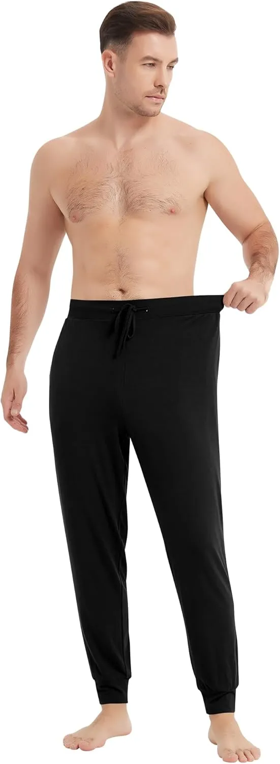 NACHILA Men's Pajamas Pants-Viscose Made from Bamboo, Soft Jogger Pants Comfy Sleep Pants Cool Pjs Bottoms with Pockets